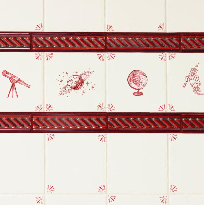 Plait Delft Trim, Crimson