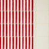 Pinstripe Tile, Delft Crimson
