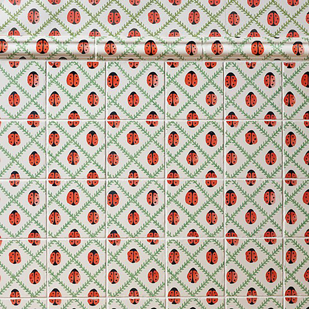 Ladybird Tiles, Set of 4, Lavinia