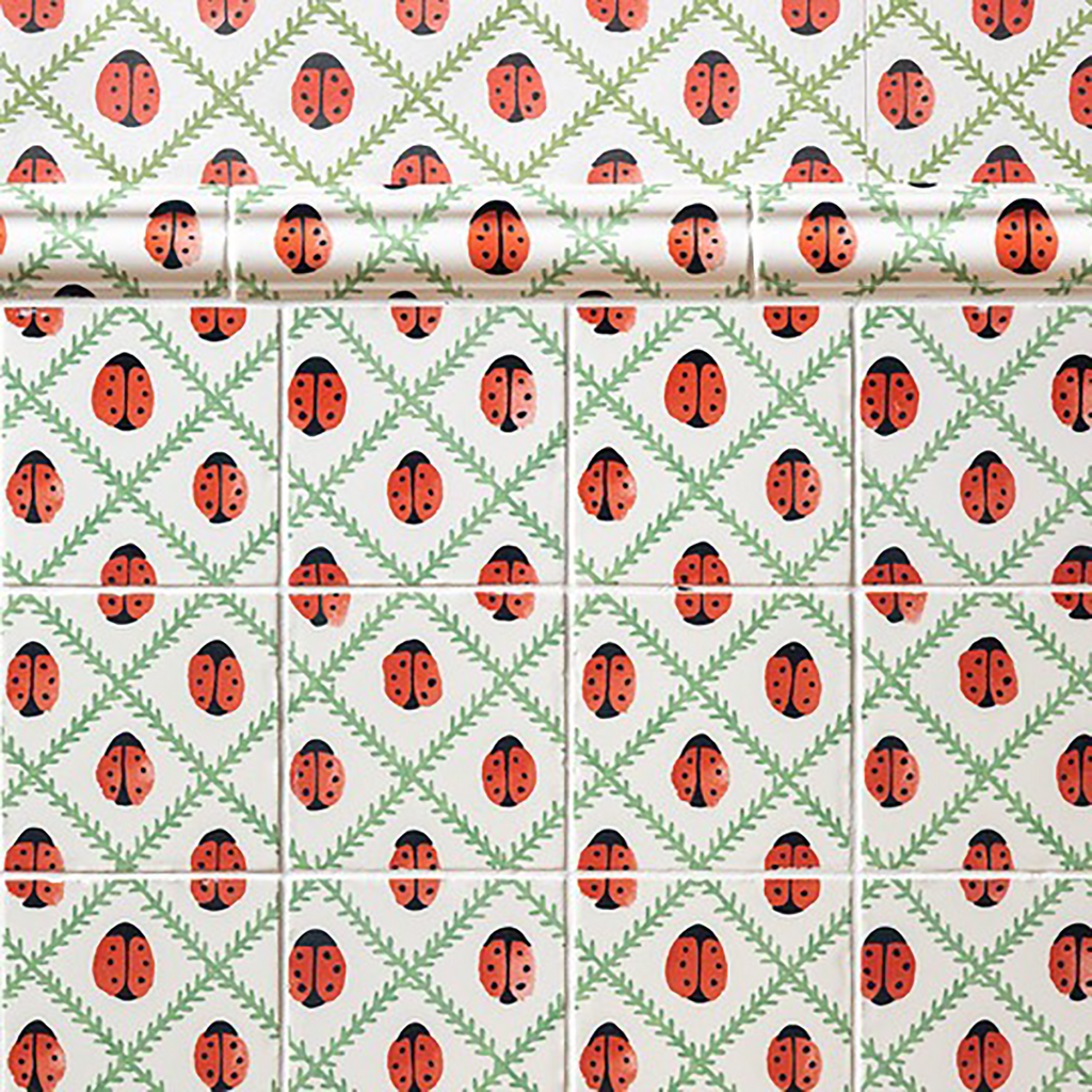 Ladybird Tiles, Set of 4, Lavinia
