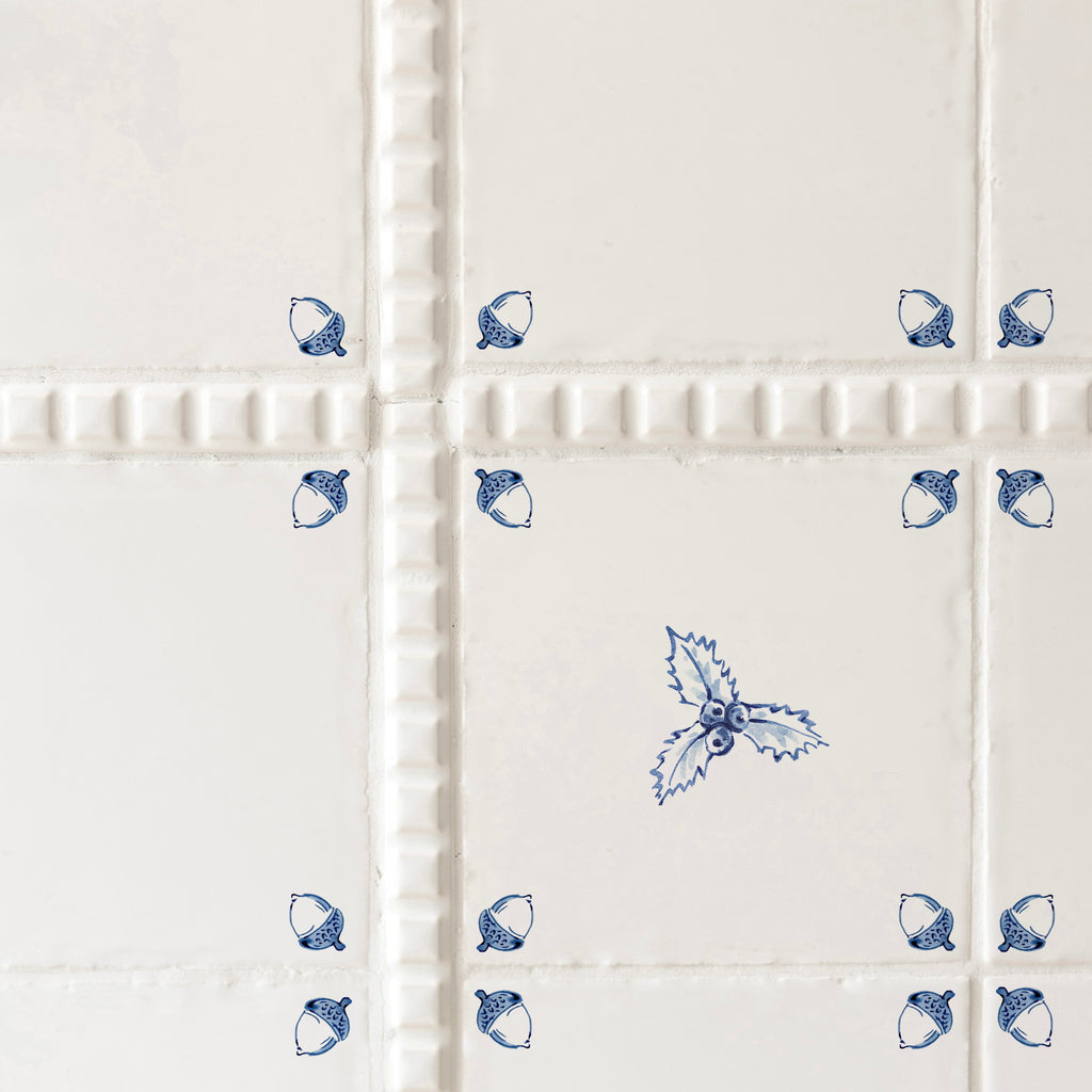 Corners Only Delft Tile