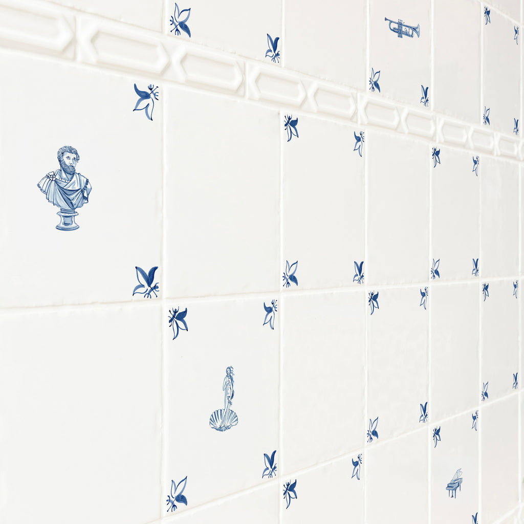 Corners Only Delft Tile