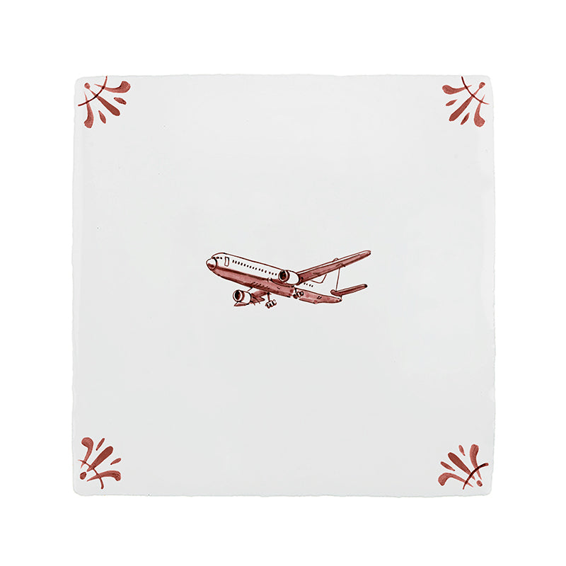 Aeroplane Delft Tile
