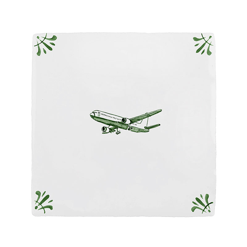 Aeroplane Delft Tile