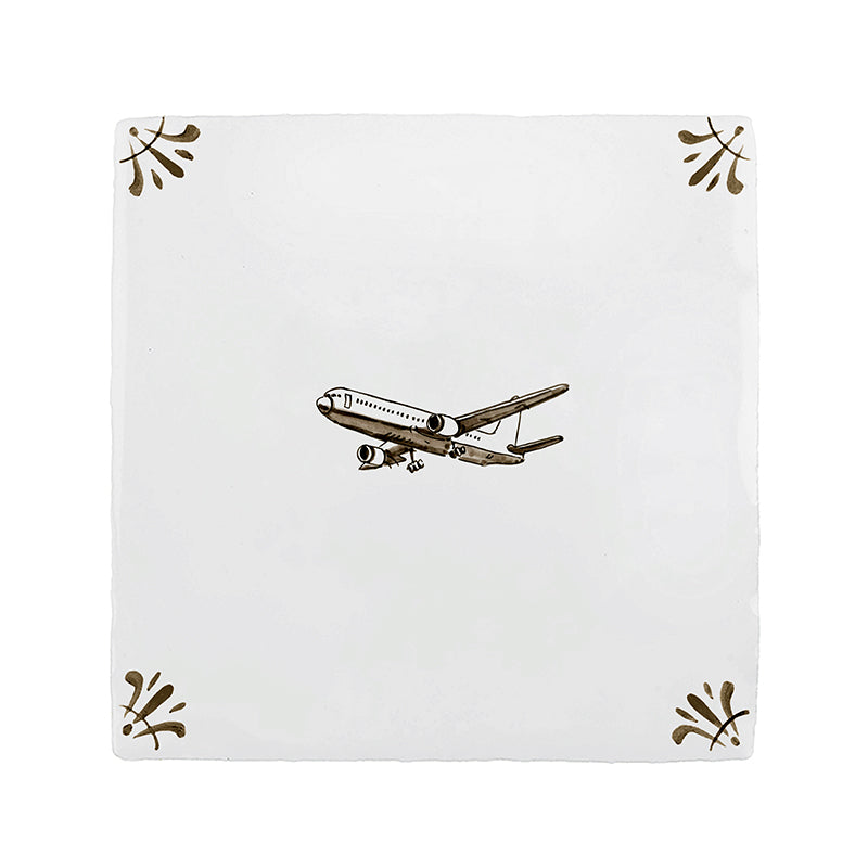 Aeroplane Delft Tile