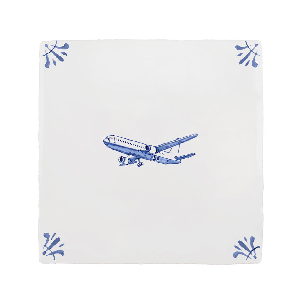 Aeroplane Delft Tile