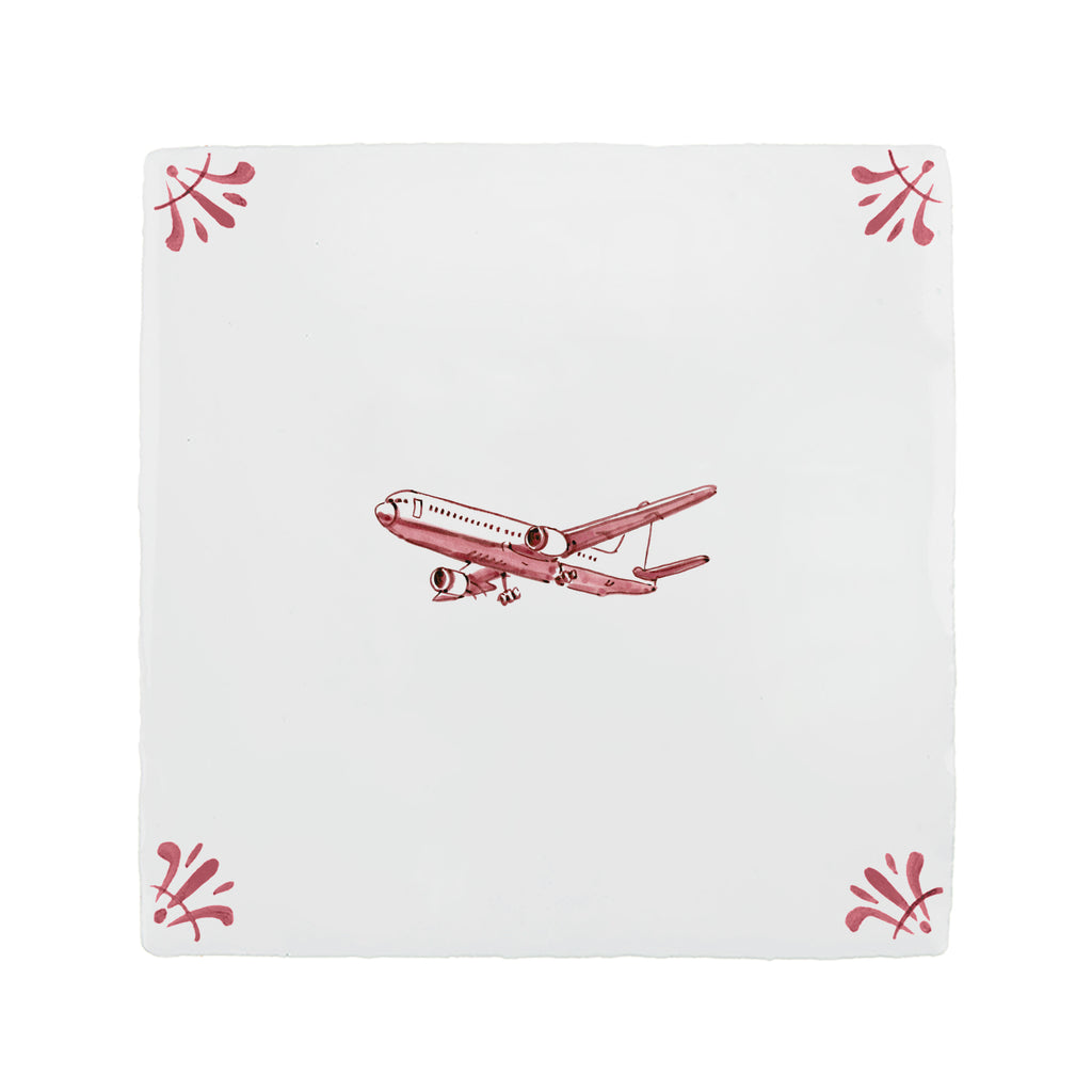 Aeroplane Delft Tile
