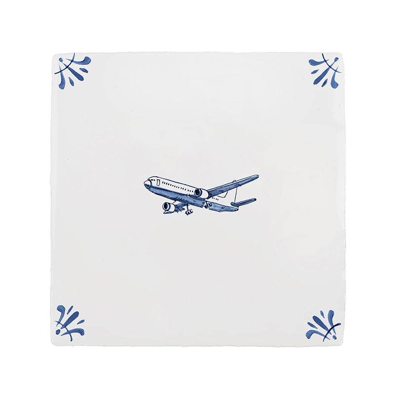 Aeroplane Delft Tile