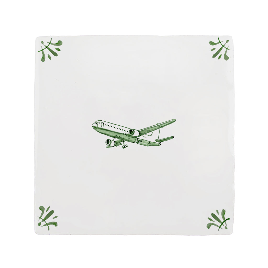 Aeroplane Delft Tile
