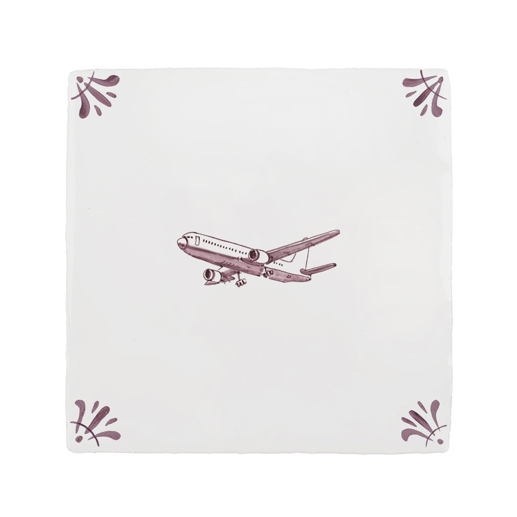 Aeroplane Delft Tile