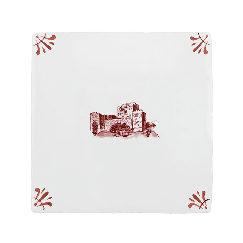 Sidon’s Sea Castle Delft Tile
