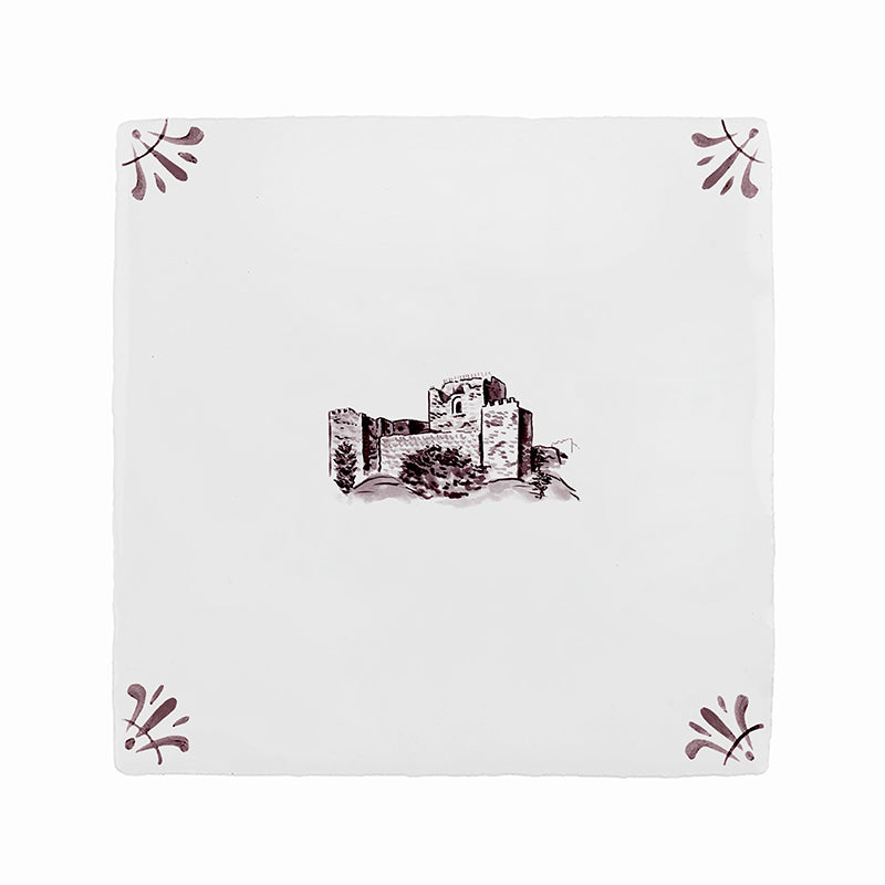 Sidon’s Sea Castle Delft Tile