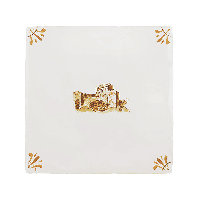 Sidon’s Sea Castle Delft Tile