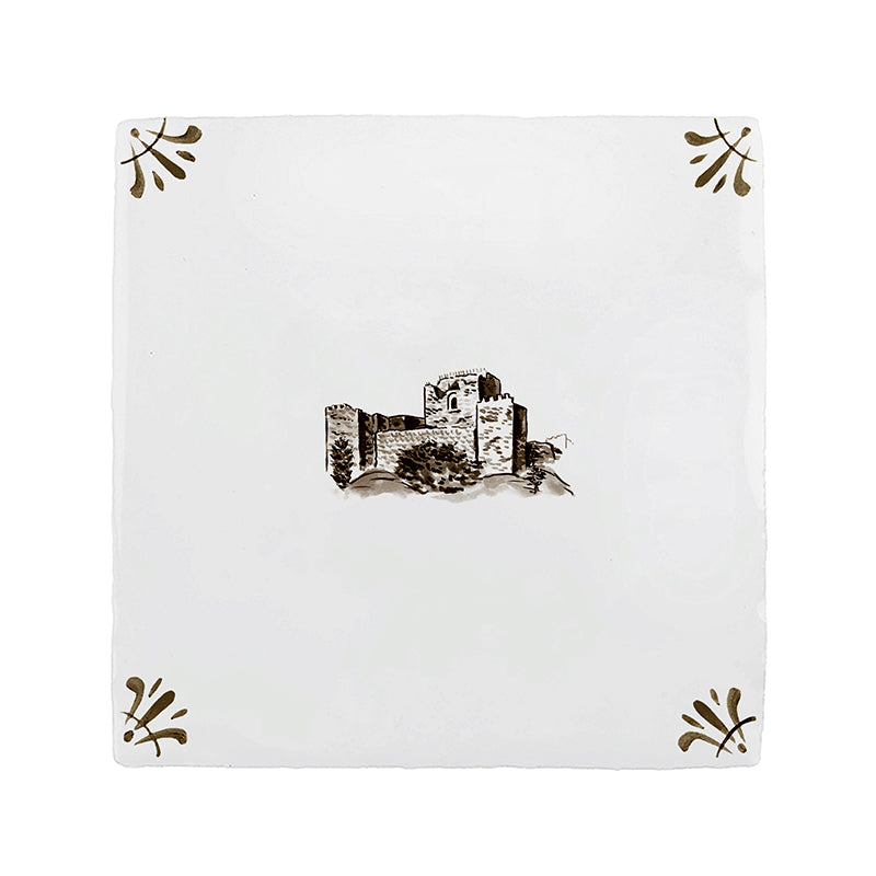 Sidon’s Sea Castle Delft Tile
