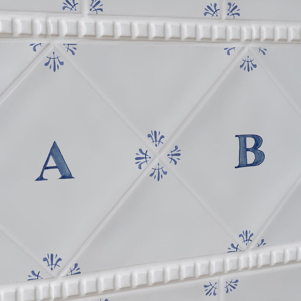 Alphabet A Delft Tile