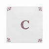 Alphabet C Delft Tile
