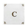 Alphabet C Delft Tile