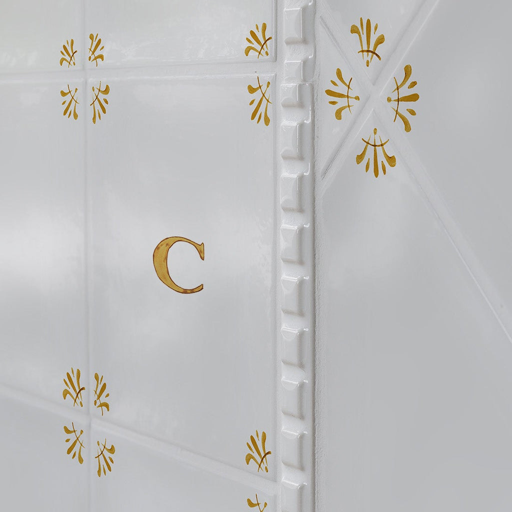 Alphabet C Delft Tile
