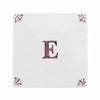 Alphabet E Delft Tile