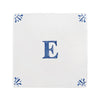 Alphabet E Delft Tile