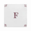 Alphabet F Delft Tile