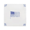 American Flag Delft Tile