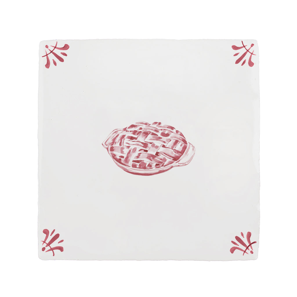 Apple Pie Delft Tile