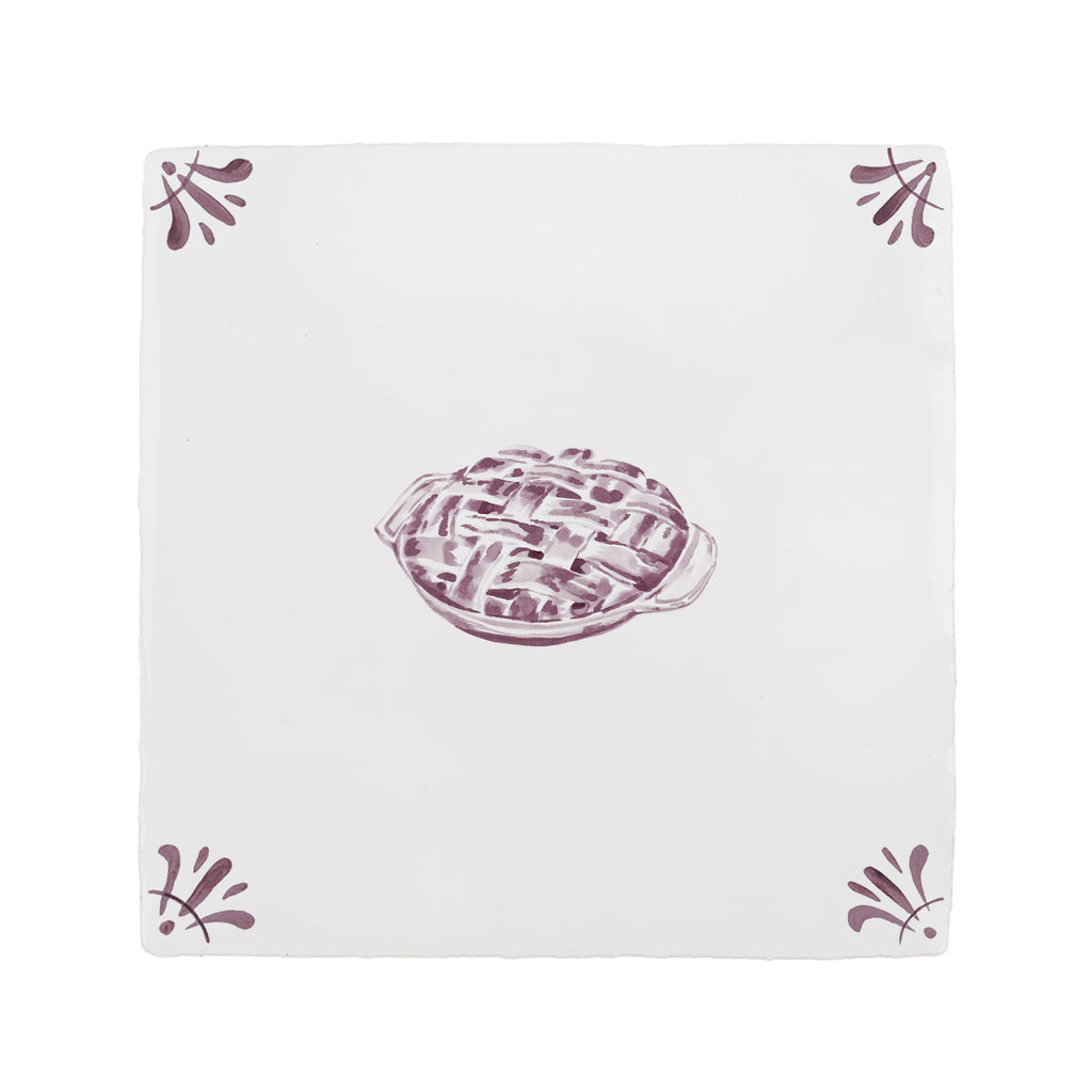 Apple Pie Delft Tile
