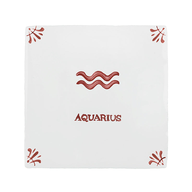 Aquarius Delft Tile