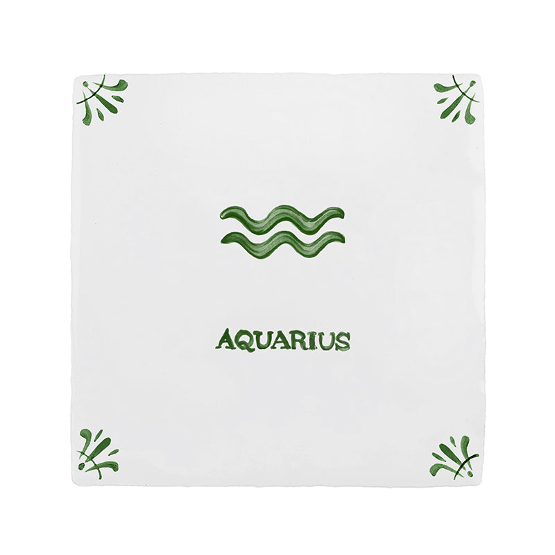 Aquarius Delft Tile