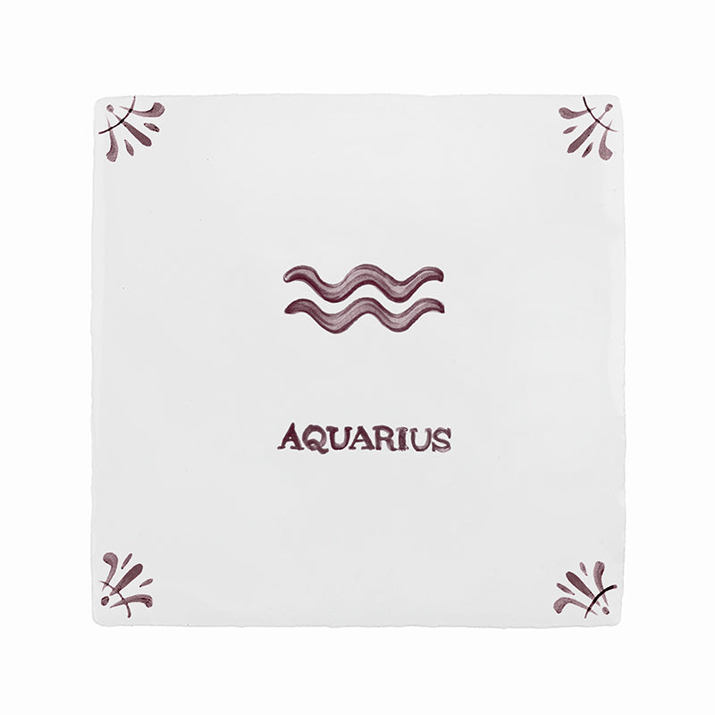 Aquarius Delft Tile