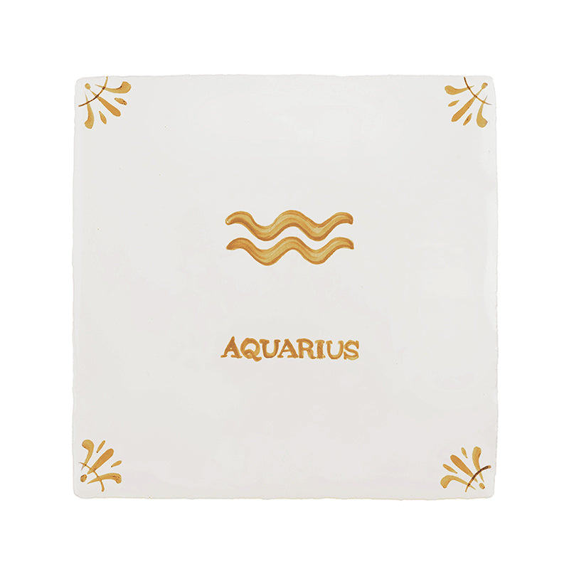 Aquarius Delft Tile