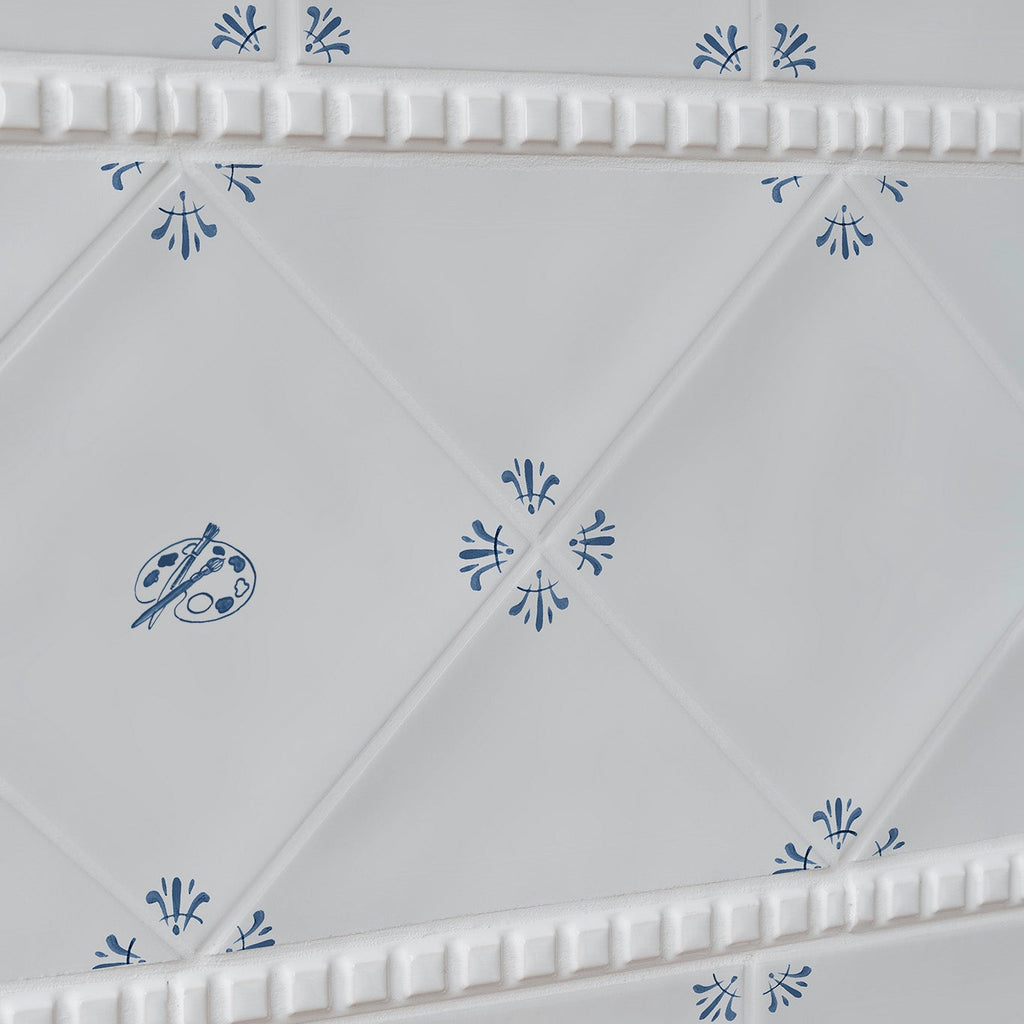 Artist Palette Delft Tile