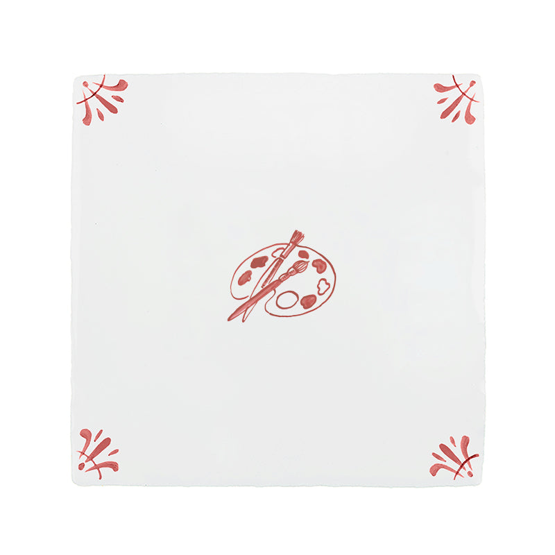 Artist Palette Delft Floor Tile