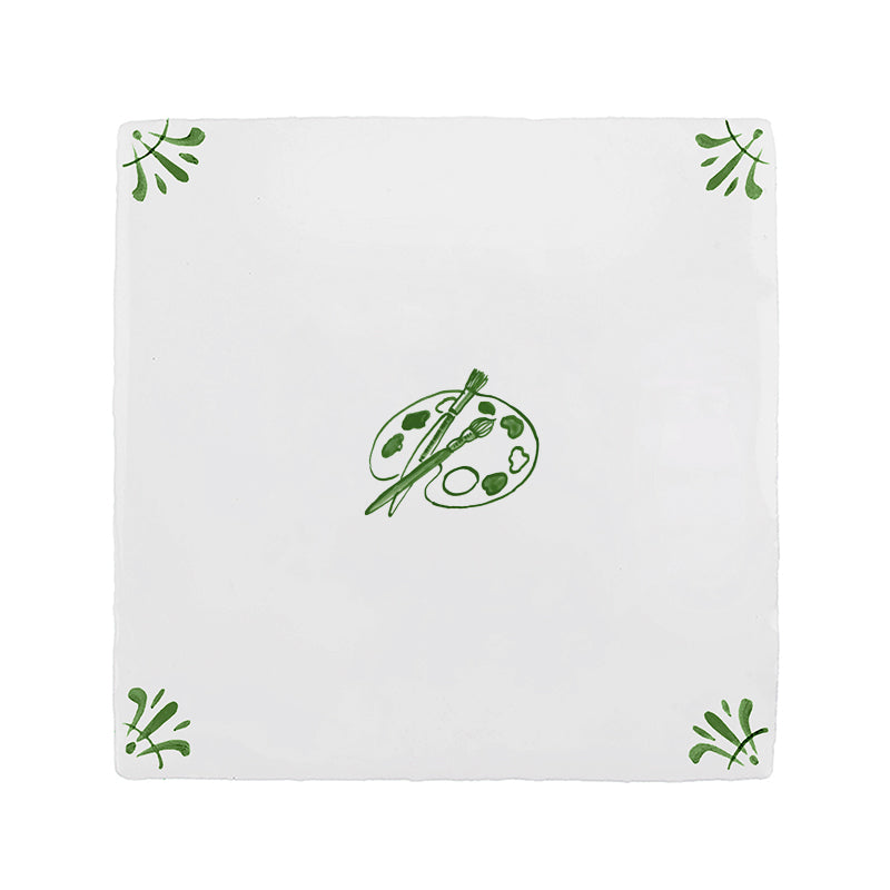 Artist Palette Delft Floor Tile