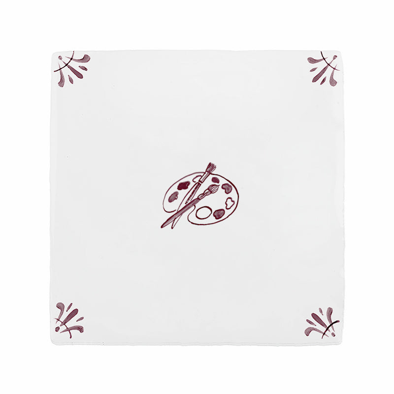 Artist Palette Delft Floor Tile