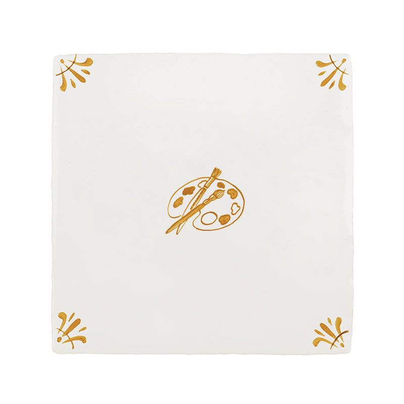 Artist Palette Delft Floor Tile