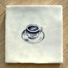 End of Line, Espresso Delft Tile, Navy Blue