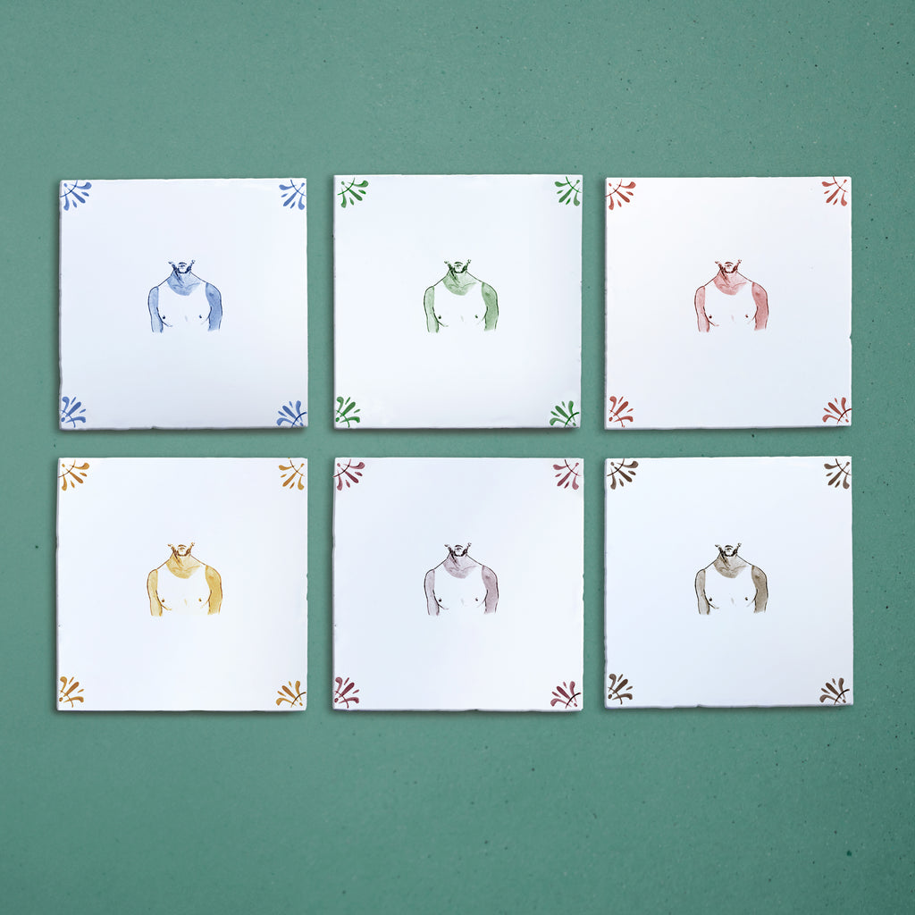 Bad Tan Lines Delft Tile