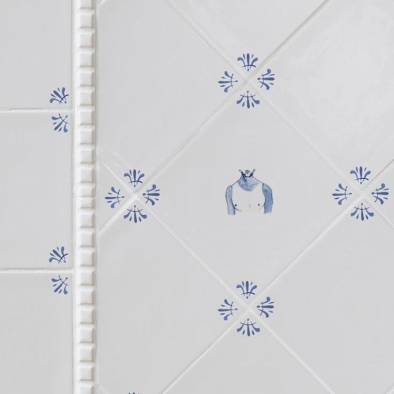 Bad Tan Lines Delft Tile