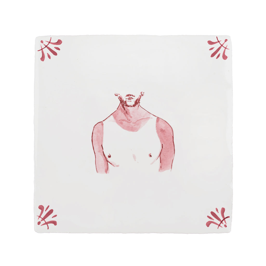 Bad Tan Lines Delft Tile