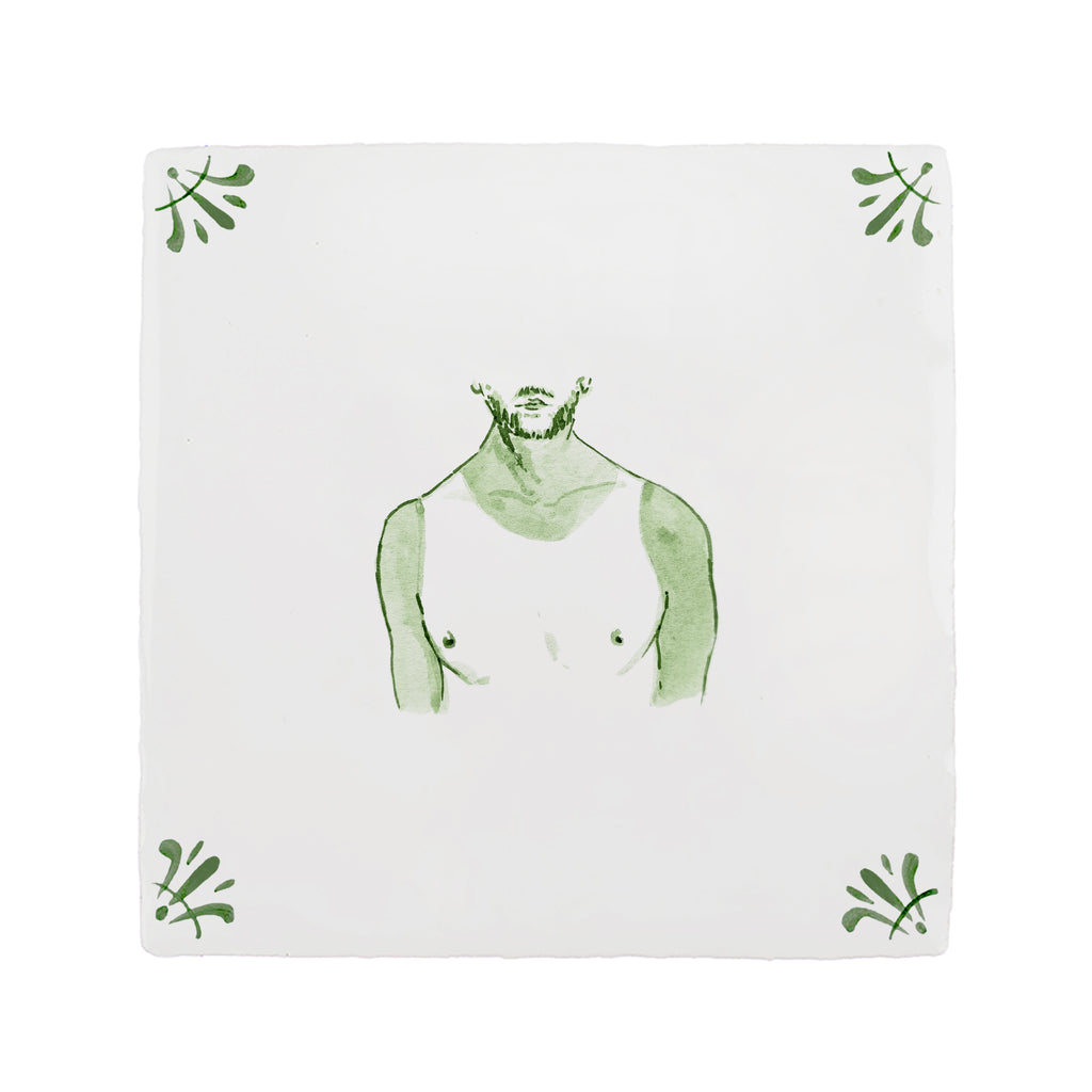 Bad Tan Lines Delft Tile