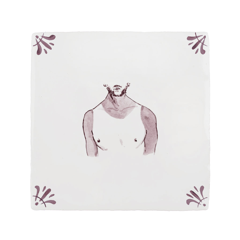 Bad Tan Lines Delft Tile