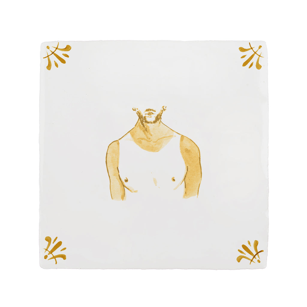 Bad Tan Lines Delft Tile