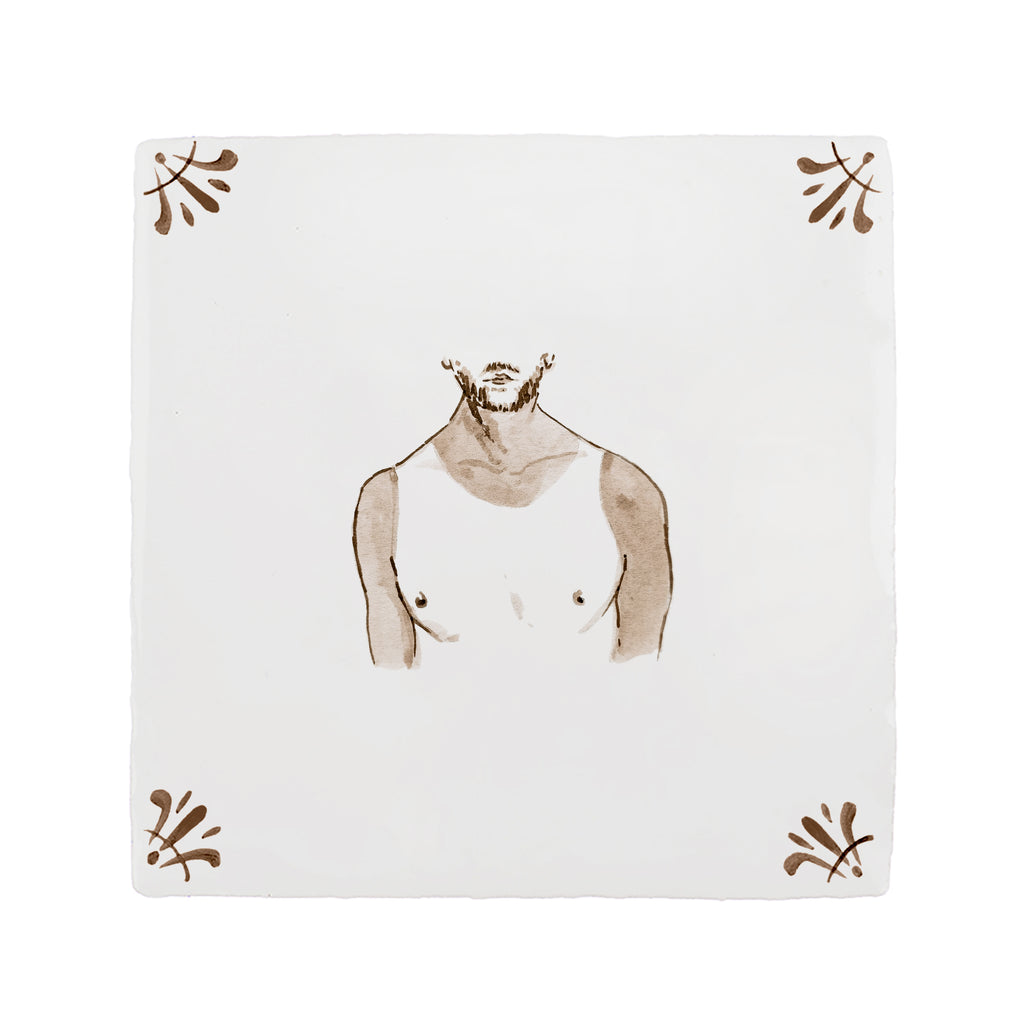 Bad Tan Lines Delft Tile