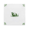 Tile with a badger illustration on a white background