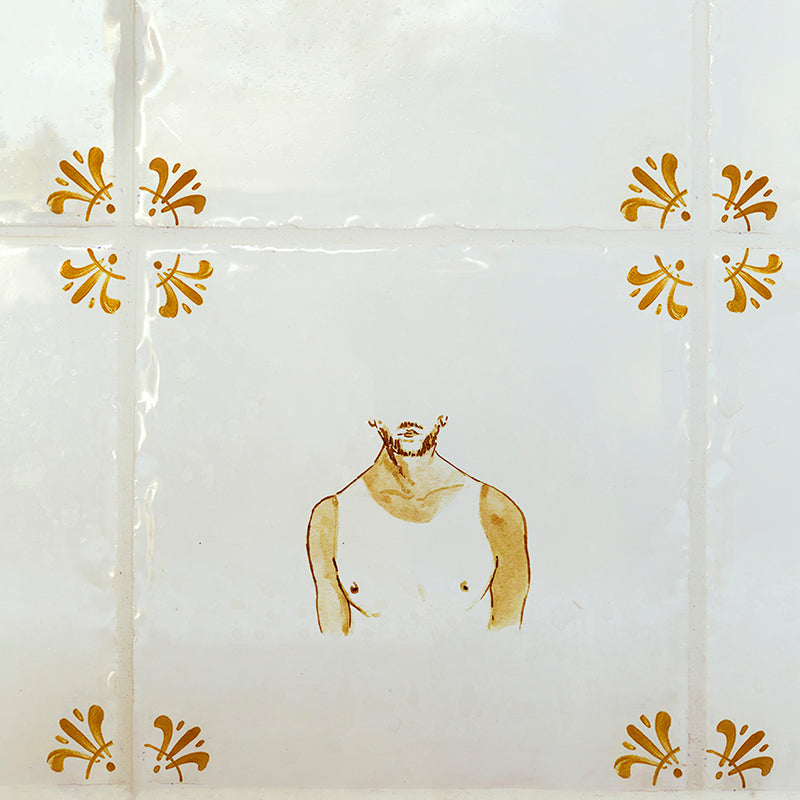 Bad Tan Lines Delft Tile