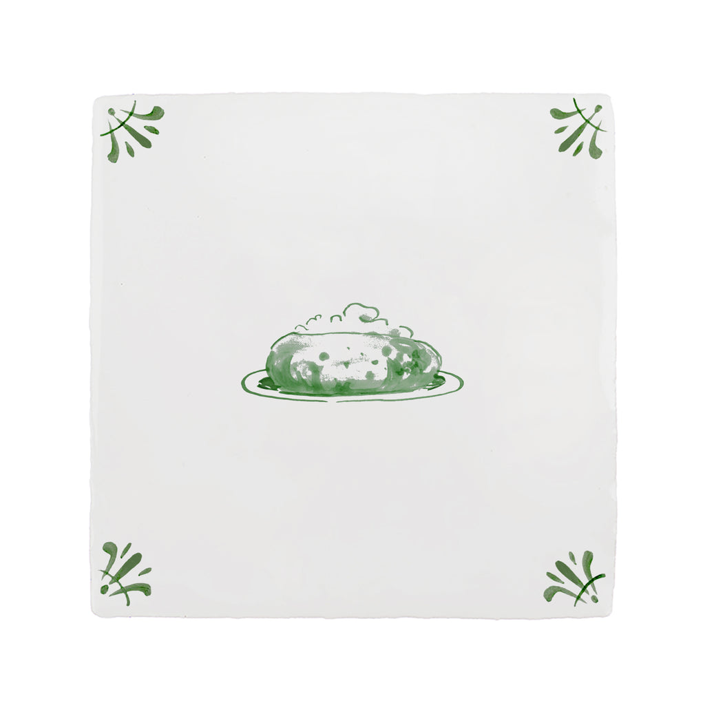 Baked Potato Delft Tile