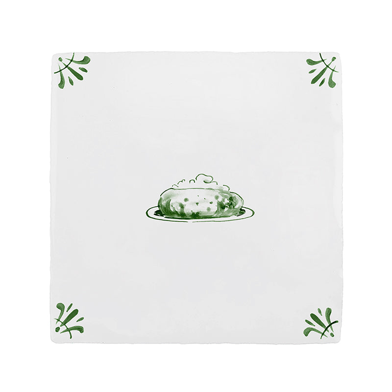 Baked Potato Delft Tile