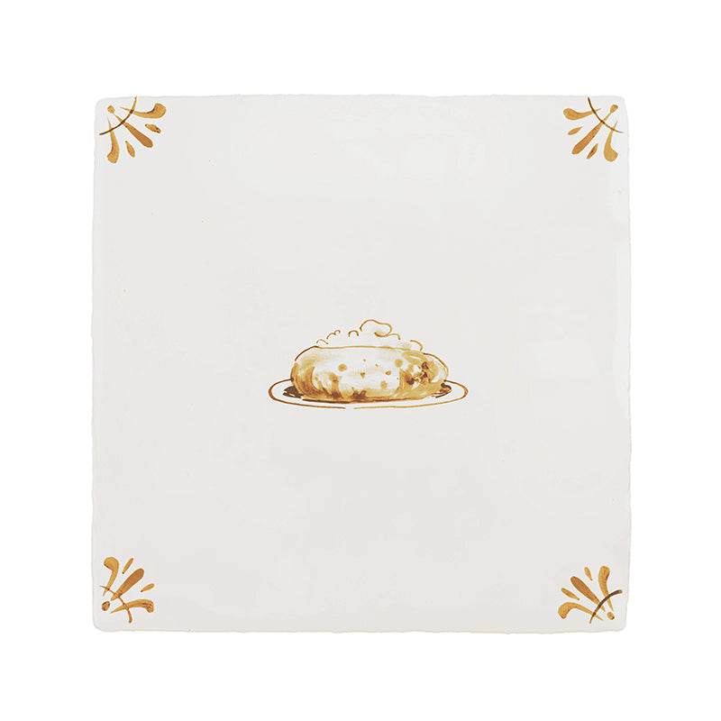 Baked Potato Delft Tile